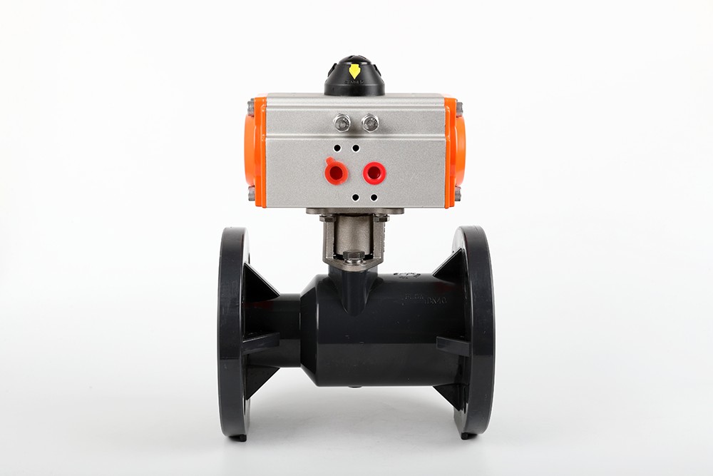 桃城气动法兰一体球阀